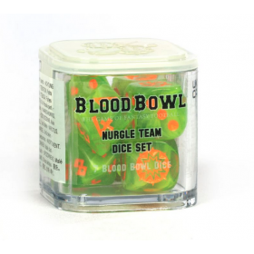 NURGLE TEAM blood bowl DICE SET citadel 7 DADI games workshop ARANCIO VERDE età 12+ Games Workshop - 1