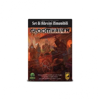 SET DI ADESIVI rimovibili per GLOOMHAVEN licenza ufficiale SET DI 394 in vinile ASMODEE età 14+ Asmodee - 1