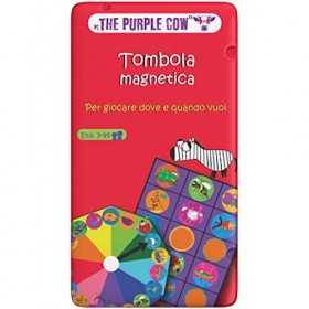 TOMBOLA gioco da viaggio PORTATILE in italiano MAGNETICO in latta THE PURPLE COW età 3+ The Purple Cow - 1