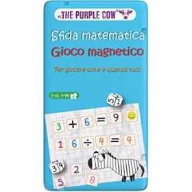 SFIDA MATEMATICA gioco da viaggio PORTATILE in italiano MAGNETICO in latta THE PURPLE COW età 5+ The Purple Cow - 1