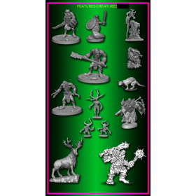 FEATURED CREATURES extras REAPER BONES V 5 set di 13 miniature in plastica KICKSTARTER in inglese Reaper Miniatures - 1