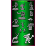 FEATURED CREATURES extras REAPER BONES V 5 set di 13 miniature in plastica KICKSTARTER in inglese Reaper Miniatures - 1