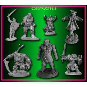 CONSTRUCTS extra REAPER BONES V 5 set di 7 miniature in plastica KICKSTARTER in inglese Reaper Miniatures - 1