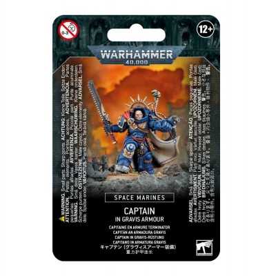 CAPTAIN in gravis armour SPACE MARINES miniatura CITADEL games workshop WARHAMMER 40K età 12+ Games Workshop - 1