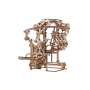 PISTA PER BIGLIE modellino in legno MONTACARICHI A CATENA kit da 400 pezzi MARBLE RUN 1 chain hoist UGEARS età 14+ Ugears - 4