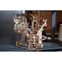PISTA PER BIGLIE modellino in legno MONTACARICHI A CATENA kit da 400 pezzi MARBLE RUN 1 chain hoist UGEARS età 14+ Ugears - 8