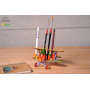 BIPLANO biplane UGEARS KIDS modellino in legno BUILD AND PAINT kit da 23 pezzi UGEARS età 5+ Ugears - 3