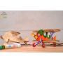 BIPLANO biplane UGEARS KIDS modellino in legno BUILD AND PAINT kit da 23 pezzi UGEARS età 5+ Ugears - 5