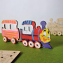LOCOMOTIVA locomotive UGEARS KIDS modellino in legno BUILD AND PAINT kit da 15 pezzi TRENO età 5+ Ugears - 2