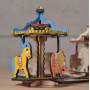 GIOSTRA merry go round UGEARS KIDS modellino in legno BUILD AND PAINT kit da 23 pezzi CAROSELLO età 5+ Ugears - 2