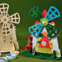 MULINO A VENTO mill UGEARS KIDS modellino in legno BUILD AND PAINT kit da 23 pezzi DA COLORARE età 5+ Ugears - 3