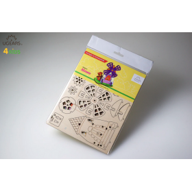 MULINO A VENTO mill UGEARS KIDS modellino in legno BUILD AND PAINT kit da 23 pezzi DA COLORARE età 5+ Ugears - 1