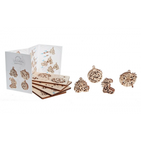 ANNO NUOVO natale NEW YEAR christmas UGEARS modellini in legno SET DI 4 portachiavi FIDGETS età 5+ Ugears - 1
