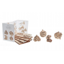ANNO NUOVO natale NEW YEAR christmas UGEARS modellini in legno SET DI 4 portachiavi FIDGETS età 5+ Ugears - 1