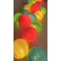 LUCI HAPPY LIGHTS MURANO fila 35 palline colorate in corda con lampadine LED e spina Happy Lights - 3