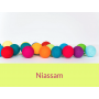 LUCI HAPPY LIGHTS NIASSAM fila 35 palline colorate in corda con lampadine LED e spina Happy Lights - 1