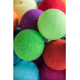 LUCI HAPPY LIGHTS NIASSAM fila 35 palline colorate in corda con lampadine LED e spina Happy Lights - 2