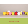 LUCI HAPPY LIGHTS AMSTERDAM fila 35 palline colorate in corda con lampadine LED e spina Happy Lights - 1