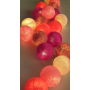 LUCI HAPPY LIGHTS ROSANNA fila 35 palline colorate in corda con lampadine LED e spina Happy Lights - 4