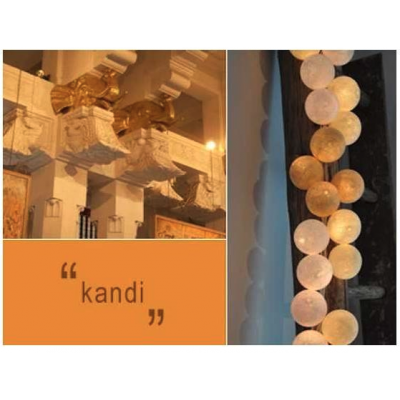 LUCI HAPPY LIGHTS KANDI fila 35 palline colorate in corda con lampadine LED e spina Happy Lights - 1
