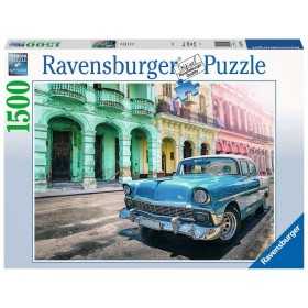 PUZZLE ravensburger AUTO A CUBA originale 1500 PEZZI softclick 80 X 60 CM