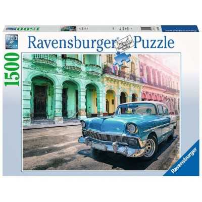 PUZZLE ravensburger AUTO A CUBA originale 1500 PEZZI softclick 80 X 60 CM Ravensburger - 1