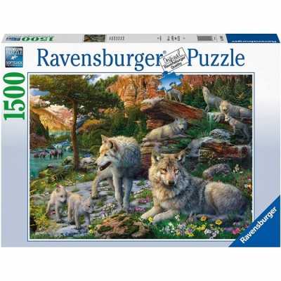 PUZZLE ravensburger LUPI IN PRIMAVERA originale 1500 PEZZI softclick 80 X 60 CM Ravensburger - 1