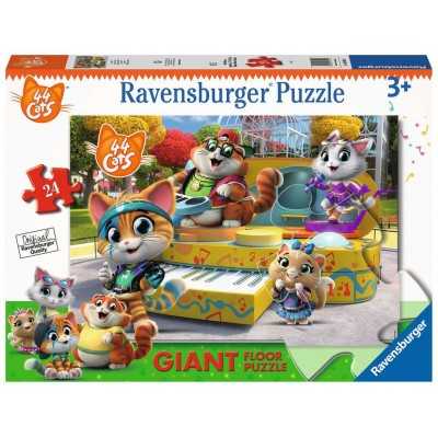 GIANT floor PUZZLE ravensburger 44 GATTI cats 24 PEZZI giganti 70 X 50 CM età 3+ Ravensburger - 1
