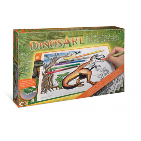 TAVOLETTA LUMINOSA da disegno DINOSART usb RICALCO kit artistico LED età 7+ NEBULOUS STARS - 2