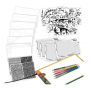 TAVOLETTA LUMINOSA da disegno DINOSART usb RICALCO kit artistico LED età 7+ NEBULOUS STARS - 3