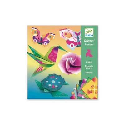 ORIGAMI livello di difficoltà 3 TROPICI kit artistico DJECO set creativo DJ08754 età 7+ Djeco - 1