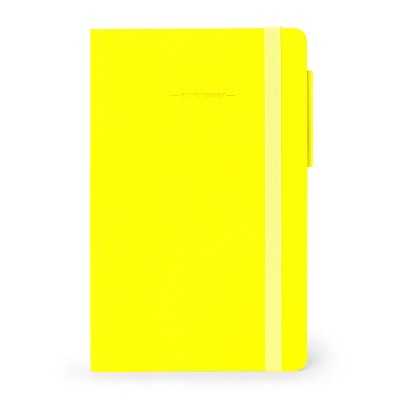 TACCUINO a righe GIALLO NEON medio LEGAMI con elastico 13X21 CM notebook Legami - 2