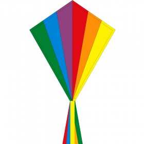 AQUILONE kite MONOFILO single line ECOLINE kids EDDY RAINBOW 70 CM diamond INVENTO HQ età 5+ Invento HQ - 1