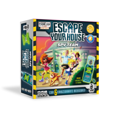 ESCAPE YOUR HOUSE con 6 missioni SPY TEAM escape room IL GIOCO cranio creations IN ITALIANO età 8+ Cranio Creations - 1