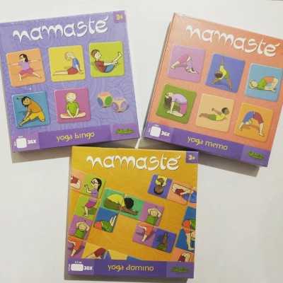 NAMASTE BUNDLE 3X2 Creativamente 3 giochi yoga MEMO + BINGO + DOMINO Creativamente - 1