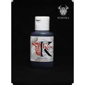 CARBON BLACK boccetto singolo di colore KIMERA KOLORS pigmento puro PURE PIGMENT ACRYLICS pegaso models KMP-010 età 14+ pegaso m