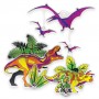 ADESIVI PER FINESTRE DA DECORARE acchiappasole DINOSAURI kit artistico DINOSART suncatchers CREATIVO età 7+ DINOSART - 3