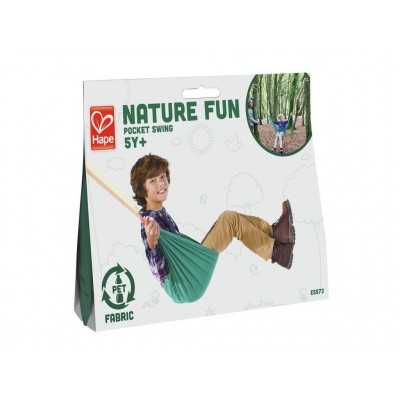 AMACA TASCABILE pocket swing NATURE FUN in pet riciclato E5573 per bambini HAPE età 5+ Hape - 1