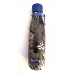 BORRACCIA in acciaio inox 304 SEVEN bottle TENUTA STAGNA 500 ml CAMO GRIGIO caldo e freddo SEVEN - 1