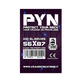 100 BUSTINE PROTETTIVE PYN cranio creations CARD SLEEVES per carte di 56 x 87 mm BLU SCURO Cranio Creations - 1