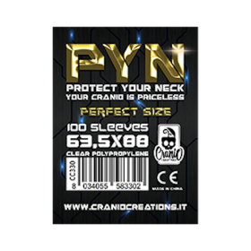 100 BUSTINE PROTETTIVE PYN cranio creations PERFECT SIZE per carte di 63,5 x 88 mm ORO Cranio Creations - 1