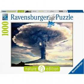 PUZZLE ravensburger IL VULCANO ETNA original 1000 PEZZI soft click 70 X 50 CM