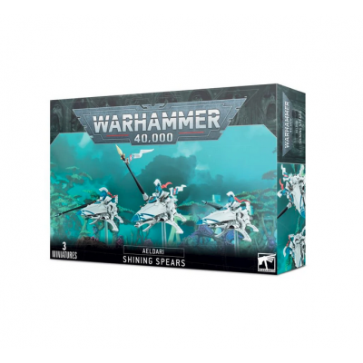 SHINING SPEARS lance fulgenti AELDARI set di 3 miniature WARHAMMER 40K games workshop CITADEL età 12+ Games Workshop - 1