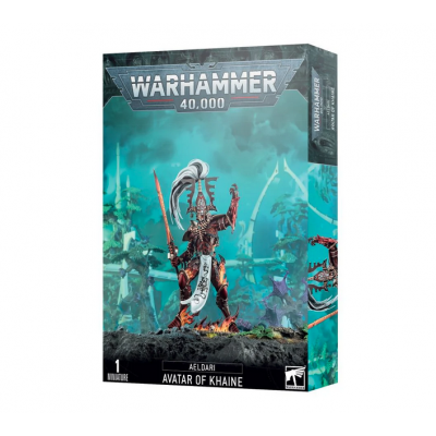 AVATAR OF KHAINE miniatura AELDARI citadel WARHAMMER 40K games workshop CON TRE TESTE età 12+ Games Workshop - 1