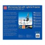 MICROSCOPIO con luce e proiettore 100X - 900X kit scientifico MICROSCOPE SET ottiche EDU TOYS età 8+ EDU-TOYS - 6