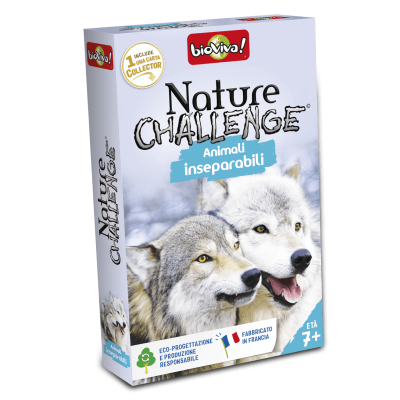 ANIMALI INSEPARABILI mazzo di carte NATURE CHALLENGE bioviva IN ITALIANO età 7+ Bioviva - 1