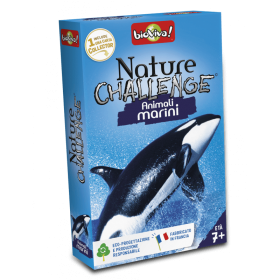 ANIMALI MARINI mazzo di carte NATURE CHALLENGE bioviva IN ITALIANO età 7+ Bioviva - 1