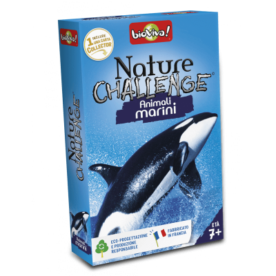 ANIMALI MARINI mazzo di carte NATURE CHALLENGE bioviva IN ITALIANO età 7+ Bioviva - 1
