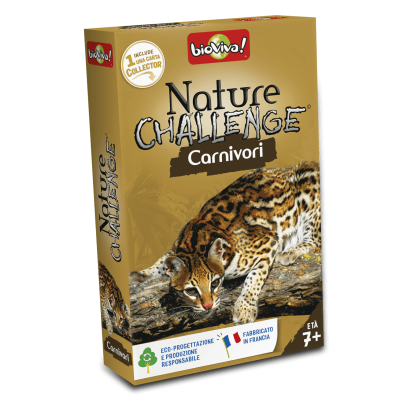 CARNIVORI mazzo di carte NATURE CHALLENGE bioviva IN ITALIANO età 7+ Bioviva - 1