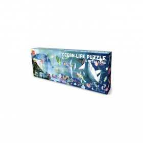 OCEAN LIFE PUZZLE creature marine DA 200 PEZZI glow in the dark HAPE si illumina al buio MARE età 6+ Hape - 1